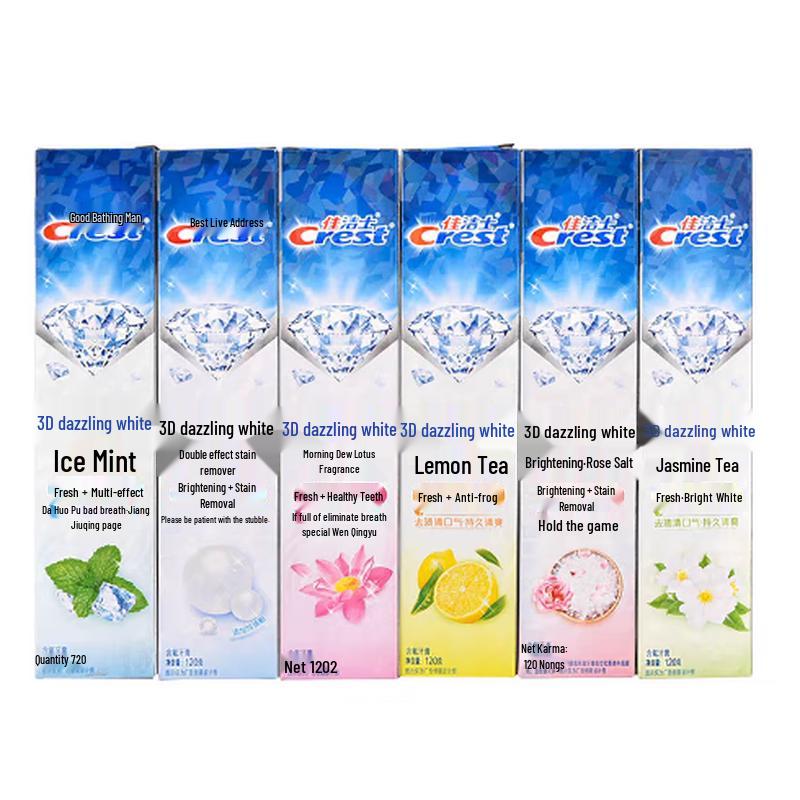 

Crest 3D White Toothpaste 6-Tube Brightening & Fresh Set
