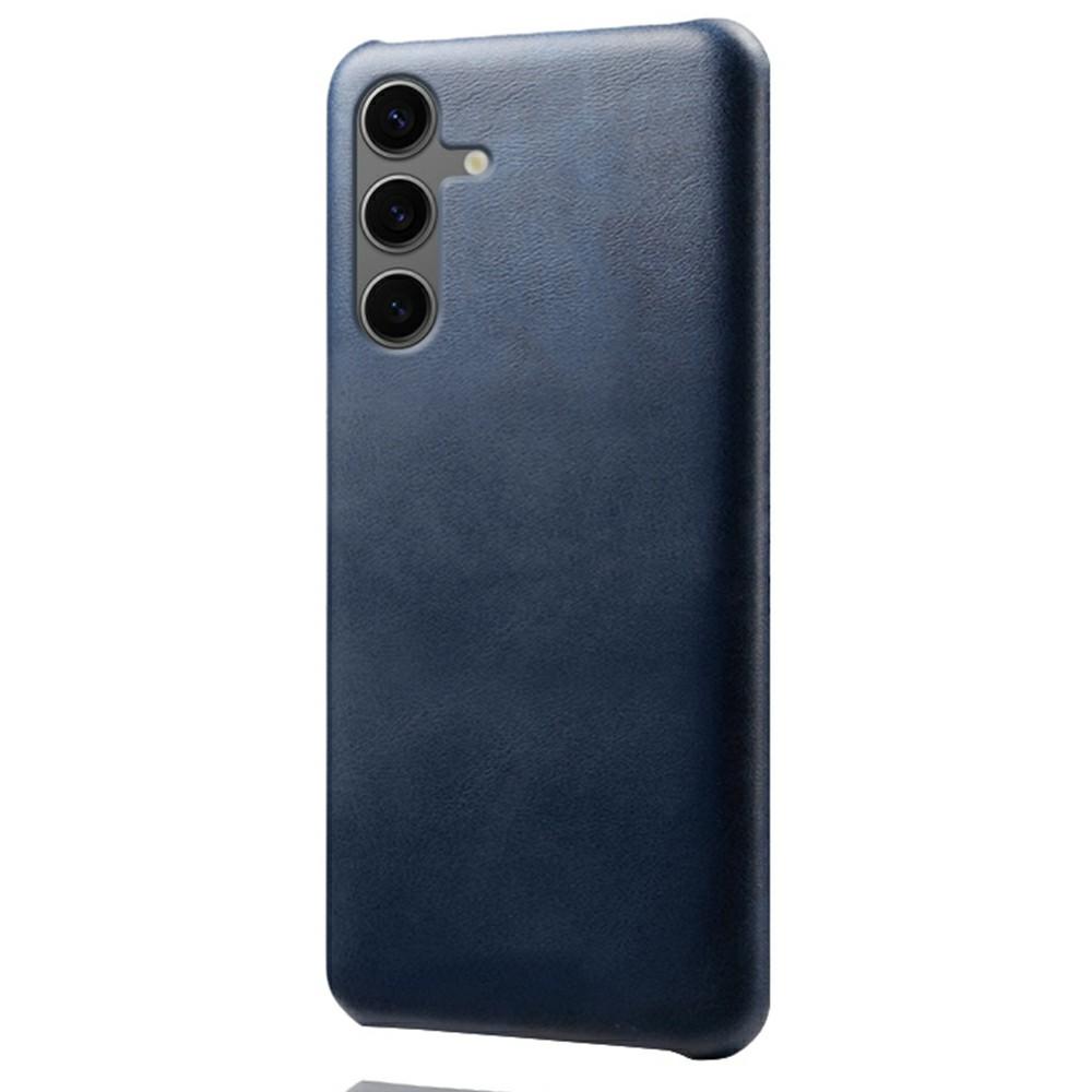 Für Samsung Galaxy S24 FE 5G Hülle Kalbsledertextur PU-Leder Hartes PC Schutz-Handycover