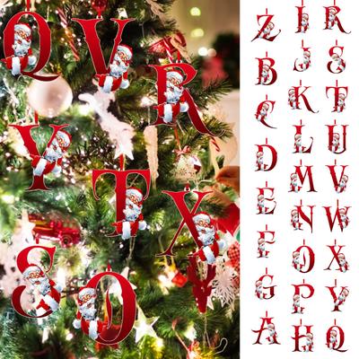 26 Letter Christmas Tree Hanging Personalized Christmas Letter Decoration