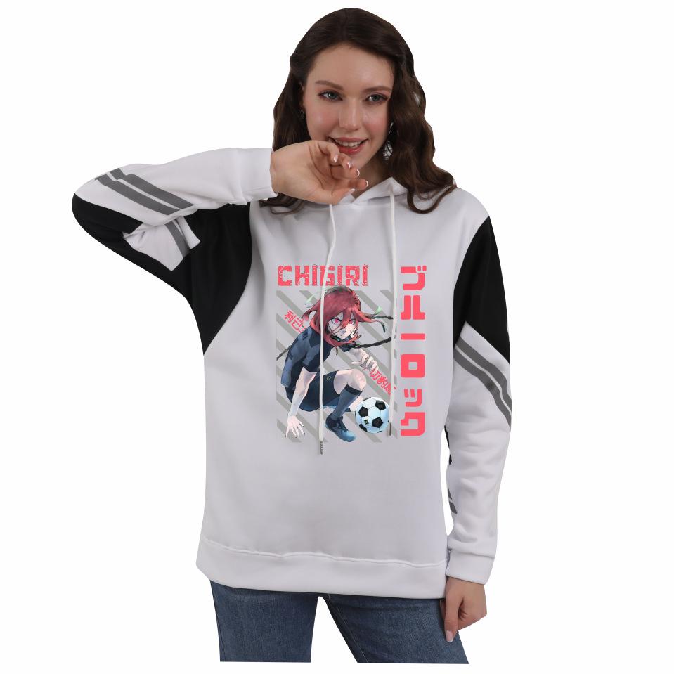 Blue Lock Anime Colorblock Hoodie mit Fleece für Damen und Herren - Herbst/Winter
