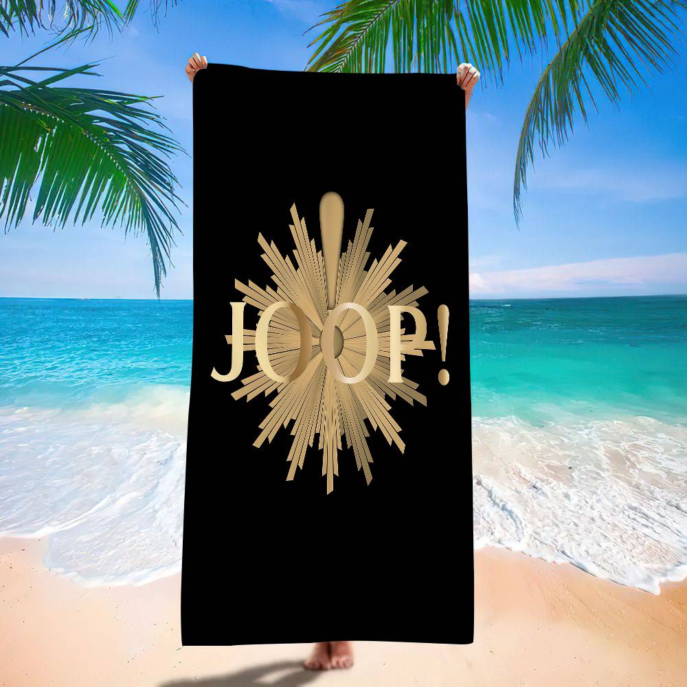 Mode Logo J-Joop.png Mikrofaserdecke Schnelltrocknende Strandtücher Übergröße Druck Super Saugfähige Pooltuchdecke