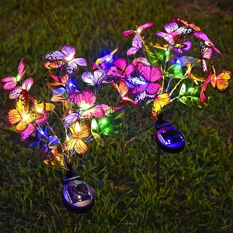 Solar Garden Colorful Butterfly LED Light, Solar Light Outdoor Waterproof, Outdoor Christmas Light, Courtyard Lawn Path Garden Decoration