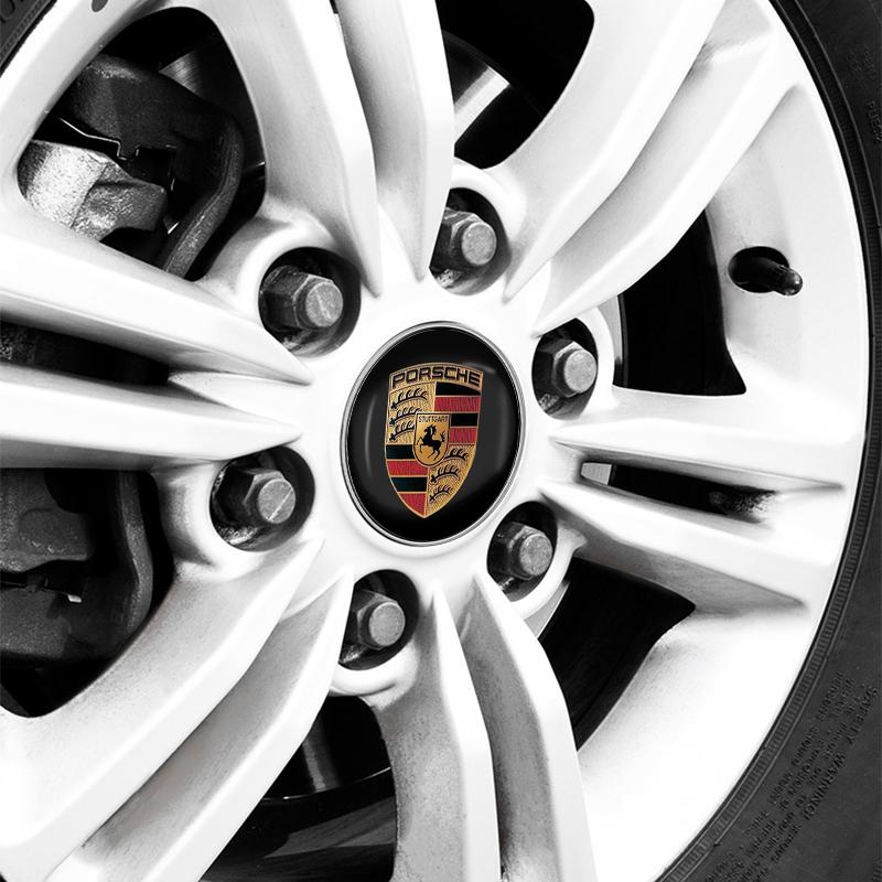 4 stk 60MM Bilhjul Senter Navkapsel Biltilbehør For Porsche Boxster Cayenne Panamera Macan Cayman 911 918 996 917 991