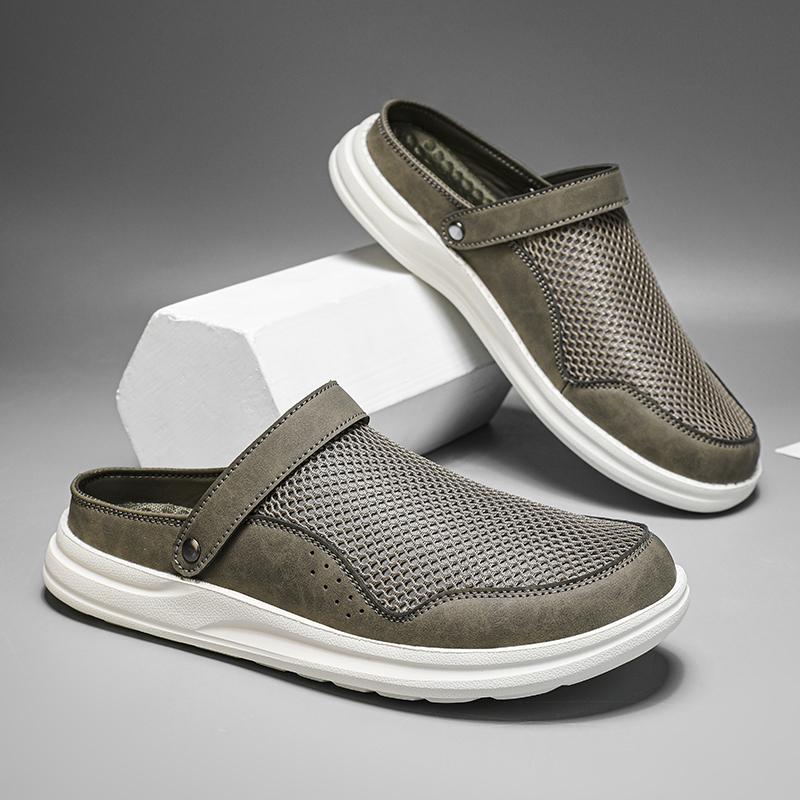 Fashion New Arrival Mens Slippers Leisure Walk Beach Sandals Fashion Designer Male Half Drag Comfortable Summer Slides Wading Aqua Shoes