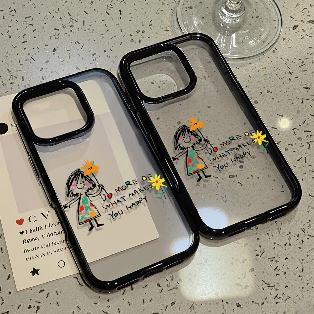 Acrylic Phone Case for iPhone 11 12 13 14 Pro 12 14 16 Pro Max for Samsung A16 A36 A56 S24 FE High-quality Painted Anti-fall Mobile Phone Case