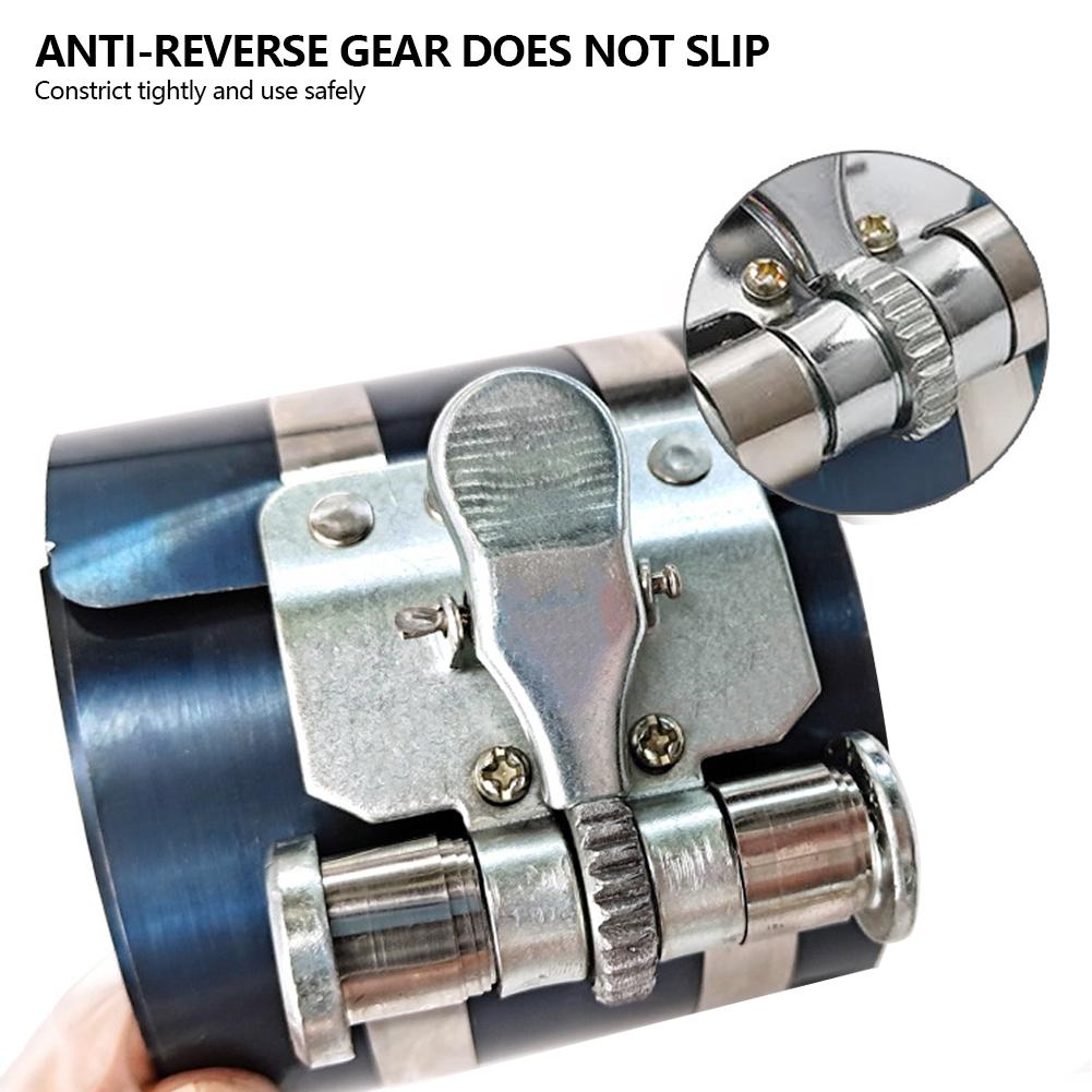 3/4/6 Inch Car Ratchet Clamp Disassembly Tool Piston Ring Compressor Engine with Installation Tool Auto Piston Ring Set Tool