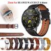 22mm Lederarmband für Huawei Watch GT5 GT 4 46mm GT5 GT3 pro 46mm Smartwatch Für Huawei Watch GT 5 Armband Ersatzarmband