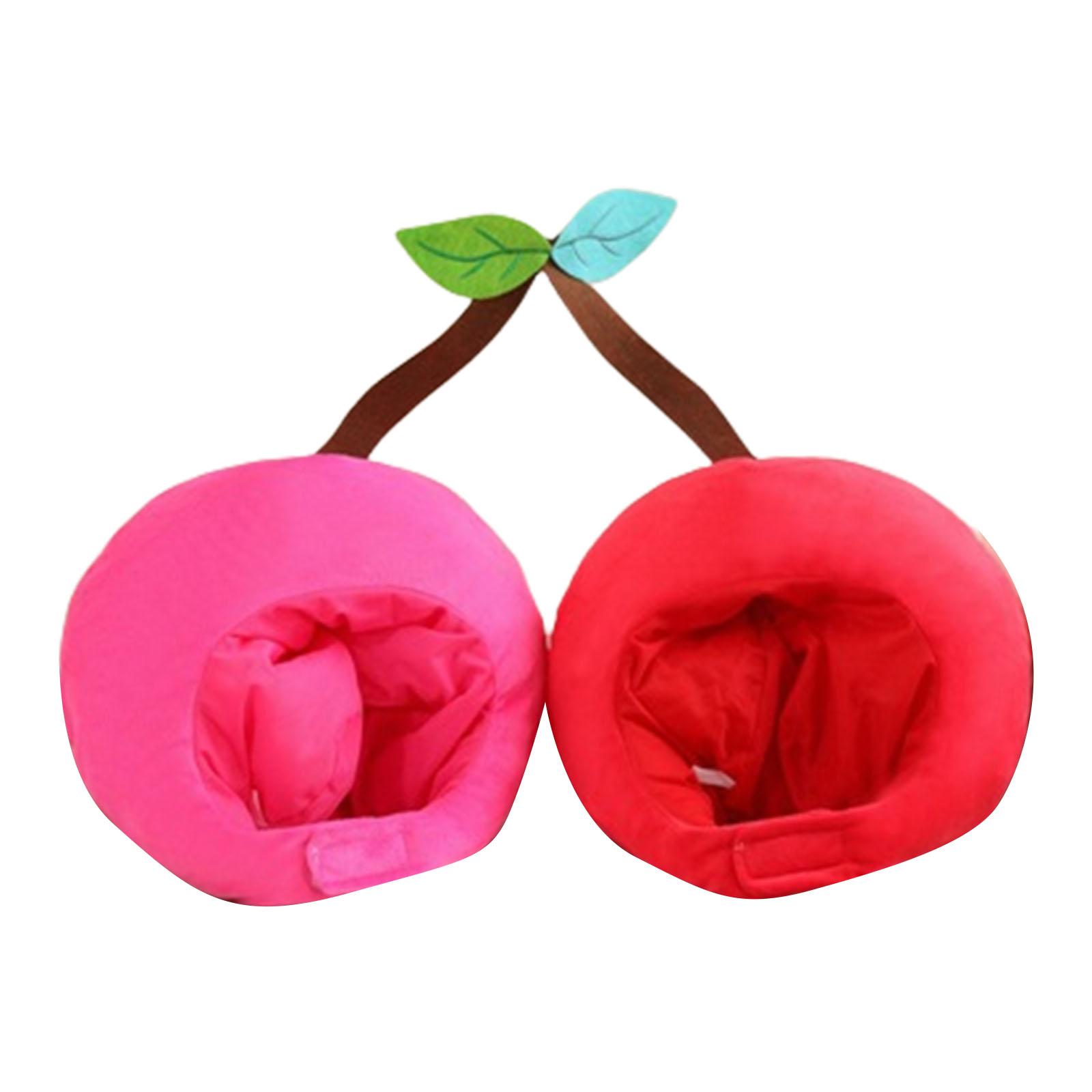 

Cherry Pink Hat Fruit Headgear Fun Halloween Costume Accessories Party Photo Props Cosplay Masquerade Costume