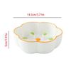 Neck Guard Slow Feeder Bowl Large Diameter Cat Water Bowl Ceramic Raised Pet Bowl  Household Use
