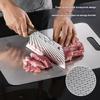 3pcs Stainless Steel Panel and Chopping Board Kitchen Household Thickened Double Sided Cutting Board Block Kneading Dough Board