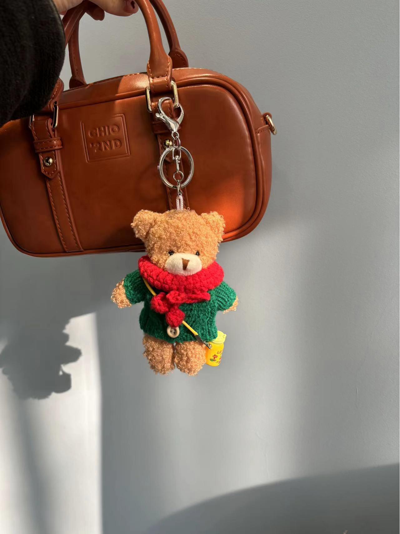 

Супер милый плюшевый медведь брелок и подвеска на сумку