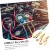 SUPVOX 3pcs Ball Valve Air Hose Vacuum Para Kit Leak Detector Spark Air