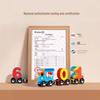 Magnetic Number Train Toy: Educational Building Blocks for Kids Ages 2-6