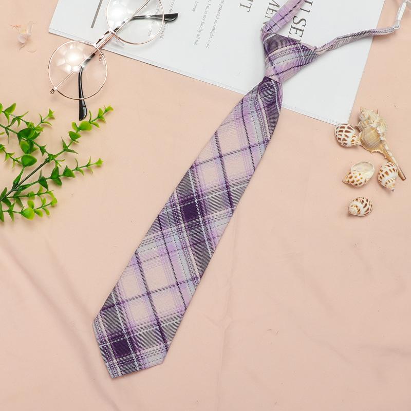 Japanese Plaid Black Bow Tie Collar Rope Women'S Necktie College Wind Streamer Jk Bow Shirt Ins Sailor Suit