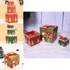 3 Stück Große Premium Weihnachtsgeschenkbox mit Deckel Schleife Weihnachtsgeschenk Quadratische Box