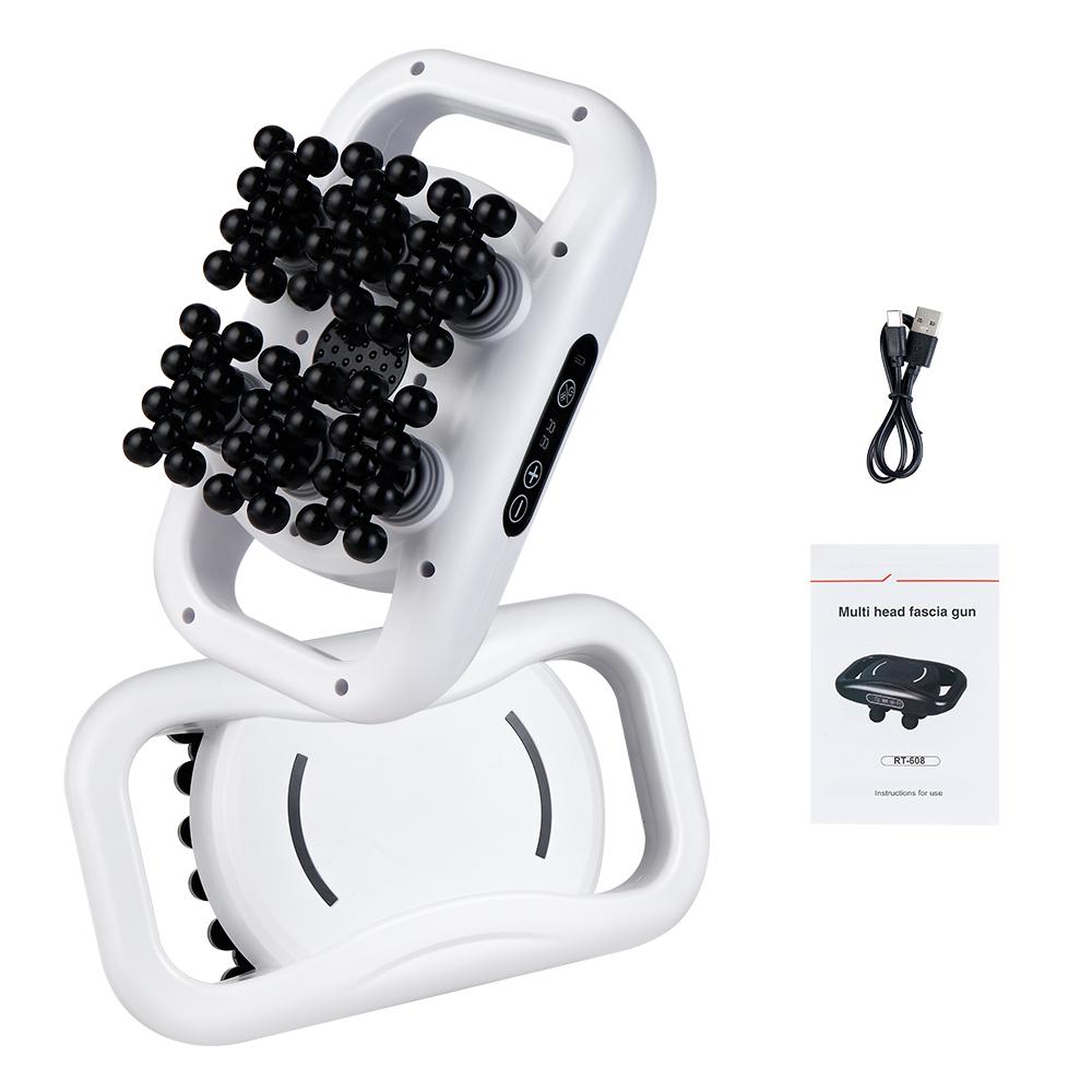 66-Head Electric Fascia Gun 9Gear Intensity High Frequency Vibration Body Massage Gun Back Waist Neck Massager Muscle Masajeador