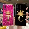 For Vivo V23 Pro New Crown Letter Pink Shiny A To Z Couple Phone Case For Vivo V23 Pro Transparent TPU Shockproof Soft Casing