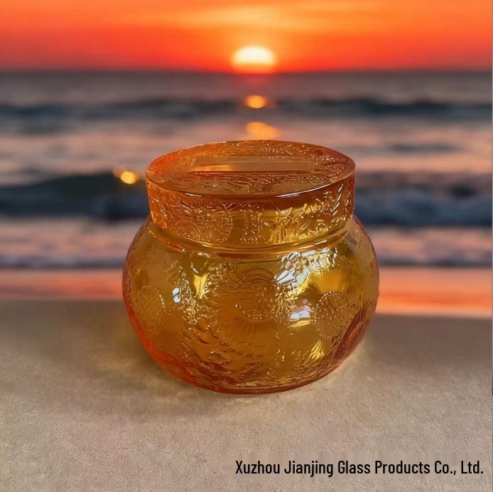 Crystal Beast Glass Lid Candle Holder Aroma Cup