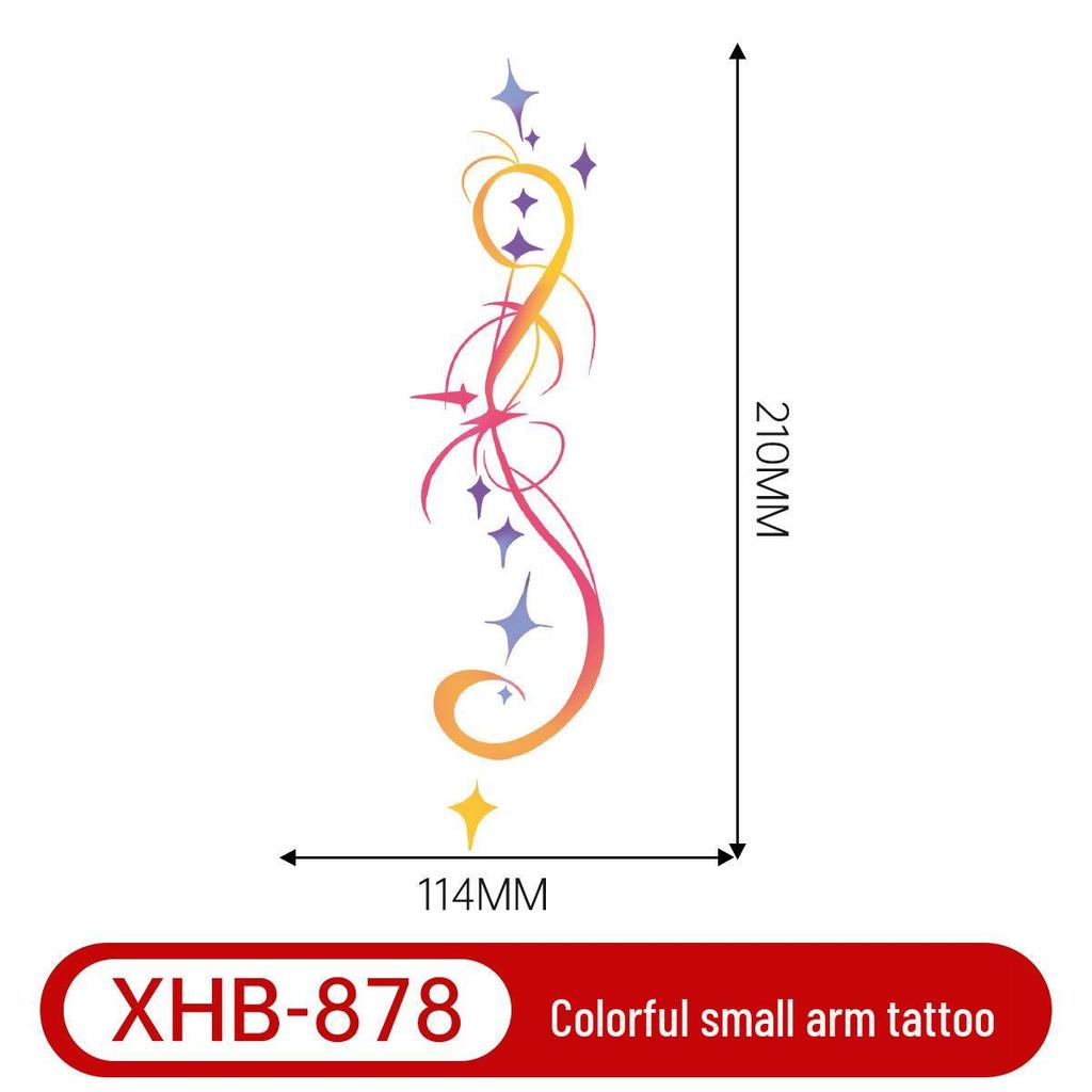 Colorful Butterfly Tattoo: Long-lasting, Waterproof, Semi-permanent Arm Art for a Fresh, Cool Look