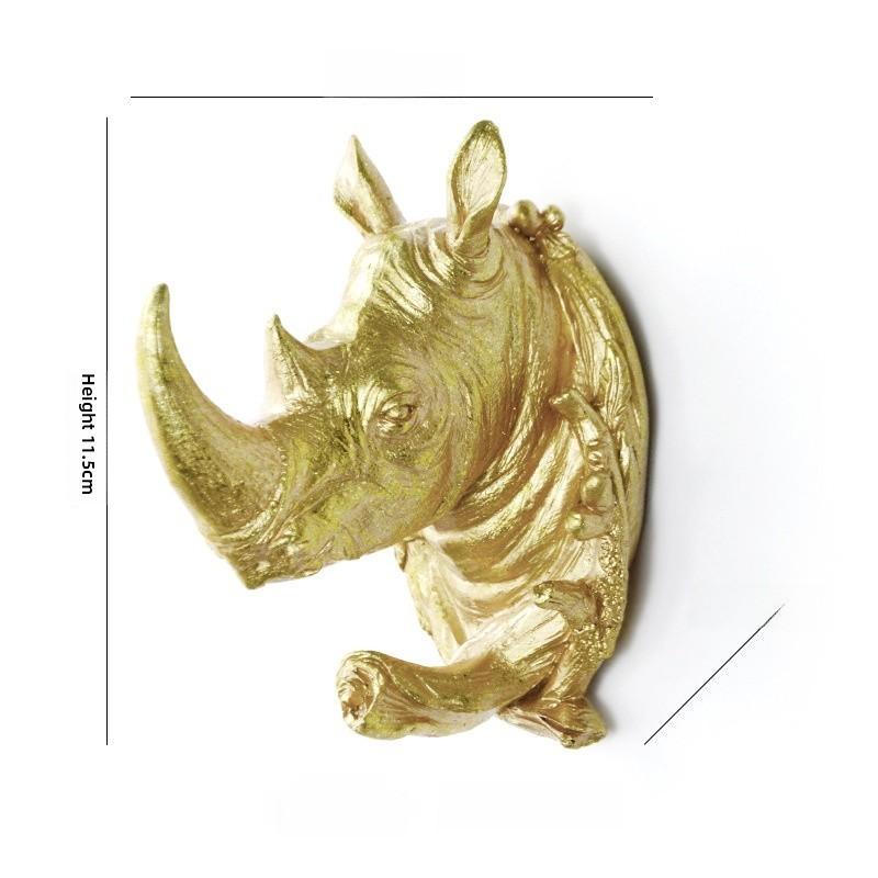 Wall Head Animal Hook Resin Decorative Hanger For Home Bedroom Office Decor