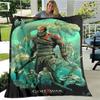 Game God of War Printed Blanket Picnic Blanket Warm Flannel Blankets Home Bed Linings Blankets for Beds Birthday Gift