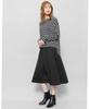 Milliandeni Flared Volume Midi Size L Women's Skirt, Length, Black,