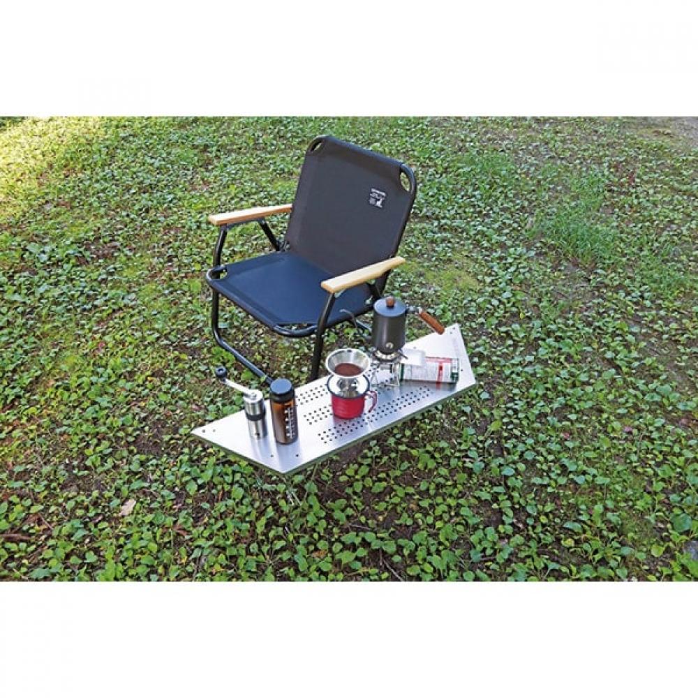 Captain Stag Uc 0599 [outdoor Table  Bonfire Table  Stainless Steel Bonfire Round Table With Storage Bag]