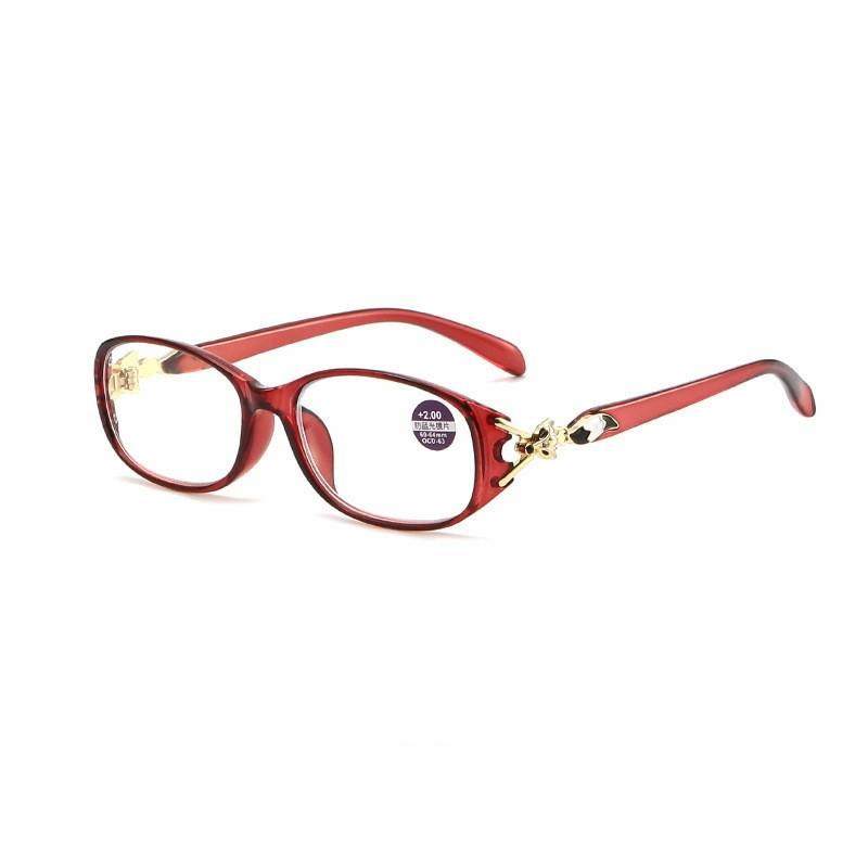 

2025 Women Fox Anti-Blue Reading Glasses Ladies Fashion Presbyopic Eyeglasses Computer Prescription Eyewear +1.0~+4.0 MYT_0495 +250