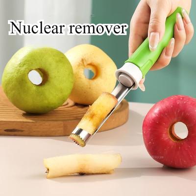 1 Stück Edelstahl Entkerner Fruchtausstecher Schäler Apfelausstecher Entsteiner Birne Glocke Drehen Fruchtausstecher Apfelschäler Entsteiner Gadget