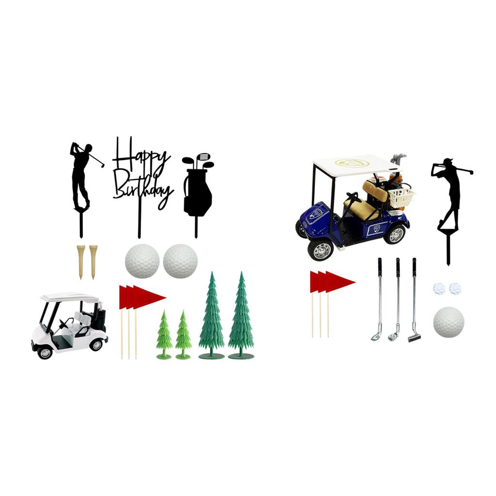 Decorazioni per Torta di Compleanno Palline da Golf in Acrilico Decorazioni per Cupcake Ornamenti per Padre Papà Uomini Set di Articoli per Feste