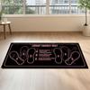 Tapis de Squat avec Guides de Position des Pieds Entraînement à Domicile Mat de Squat 31,5 x 13,78 Pouces Tapis d'Exercice Multifonctionnel pour Squats Fentes Abdominaux