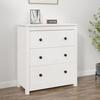 VidaXL Buffet Storage Cabinet Home Organizer Living Room Cabinet Interior Furniture White 813735