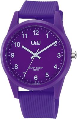 [Q&Q] Watch Analog Waterproof Urethane Strap VS40-008 Purple
