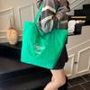 Tote Women's Bag 2025 Summer New Fashionable Simple One-shoulder Niche Design Solid Color Polka Dot Large Capacity Underarm Bag