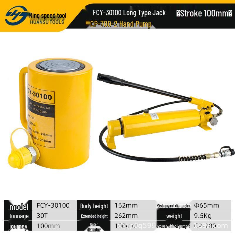 Hydraulic Jack Cylinder: 10T-100T Electric/Manual Lifting Tool