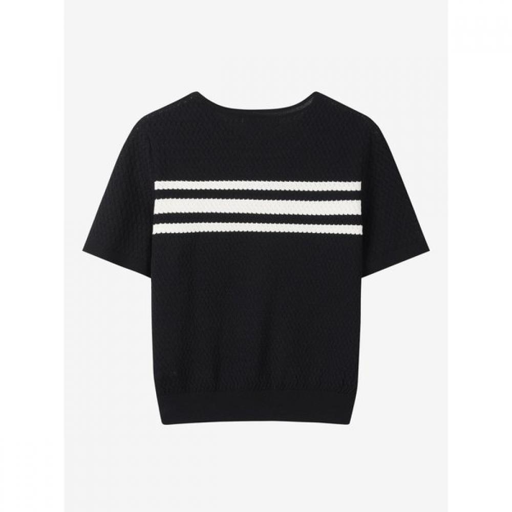 Cc Collect. Men Stripe Short Sleeve Knit Pullover C262ksk041