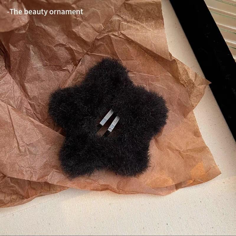 Large Plush Hair Clip: Autumn/Winter Volumizing Shark Clip for Women