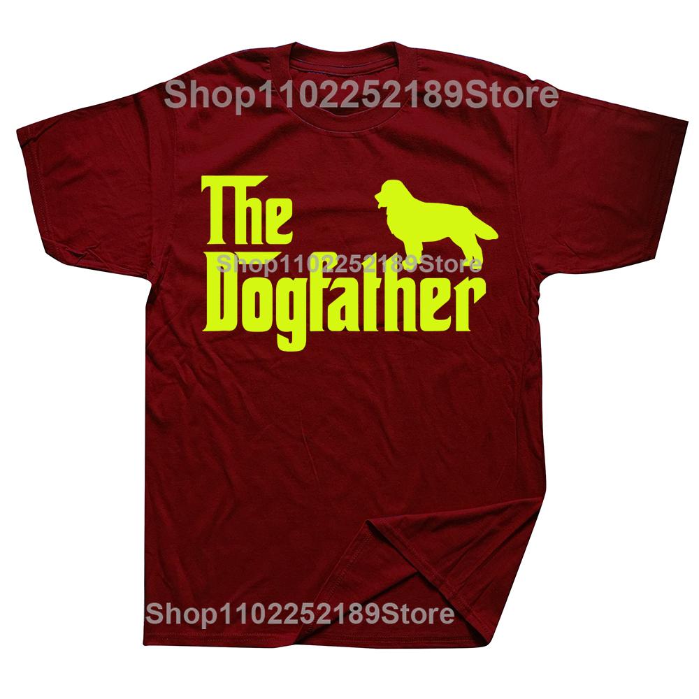 Neuheit Berner Sennenhund The DogFather T-Shirts Grafik Baumwolle Streetwear Kurzarm Geburtstagsgeschenke Sommerstil T-Shirt