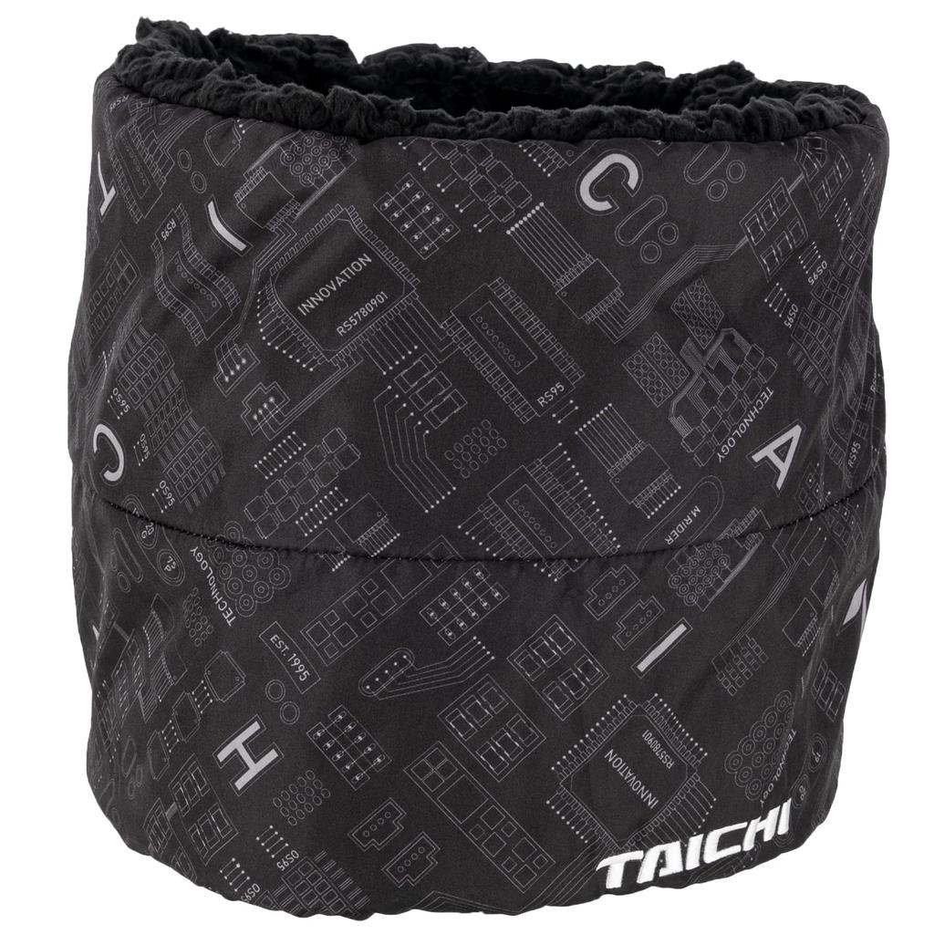 RS TAICHI Motorcycle Neck Warmer (Autumn/Winter) - Windproof & Cold-Resistant - RSX165 ELEC BLACK