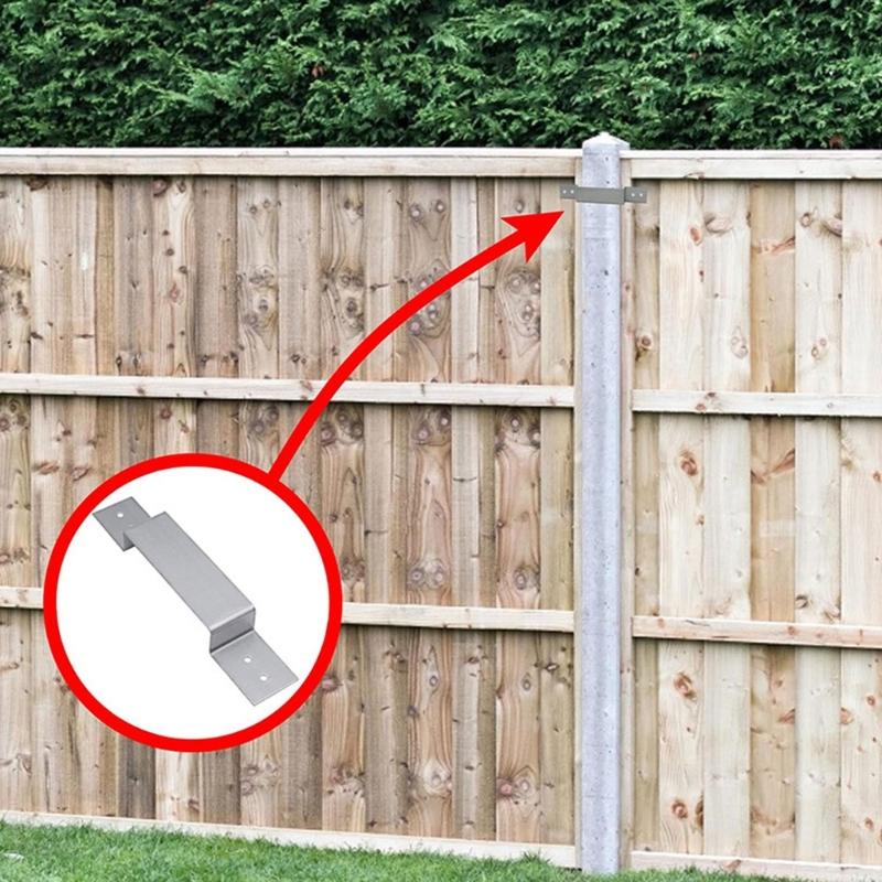 Pack of 10 Fence Panel Supports Outdoor Fence Support Weatherproof Security Fence Post Supports 10pcs/set for DIY