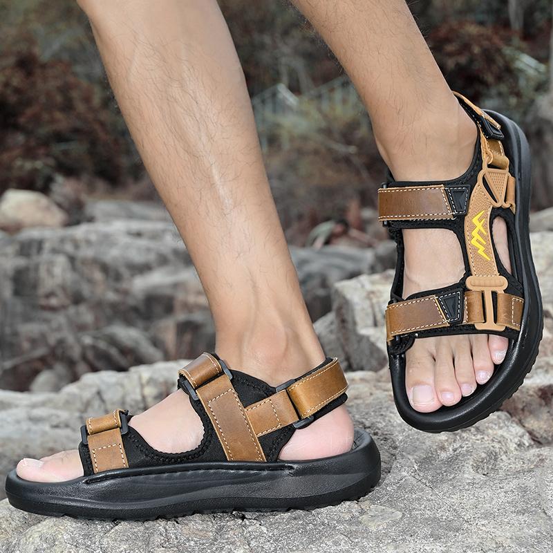 Fashion Summer Leisure Beach All-match Sandals Male Outdoor Comfortable Flats 2025 New Men's Sport Sandals Lightweight Men Walking Shoes