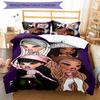 3pcs Bratz1 pattern bedding set duvet cover set includes duvet cover &pillowcases, perfect all season bedroom decoration & gift