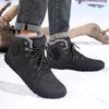 Herren Schneestiefel Groß Outdoor Plüsch Warm Kältefest Schuhe Winter Rutschfest und Abriebfest Hohe Schuhe Weite Handfläche Schuhwerk
