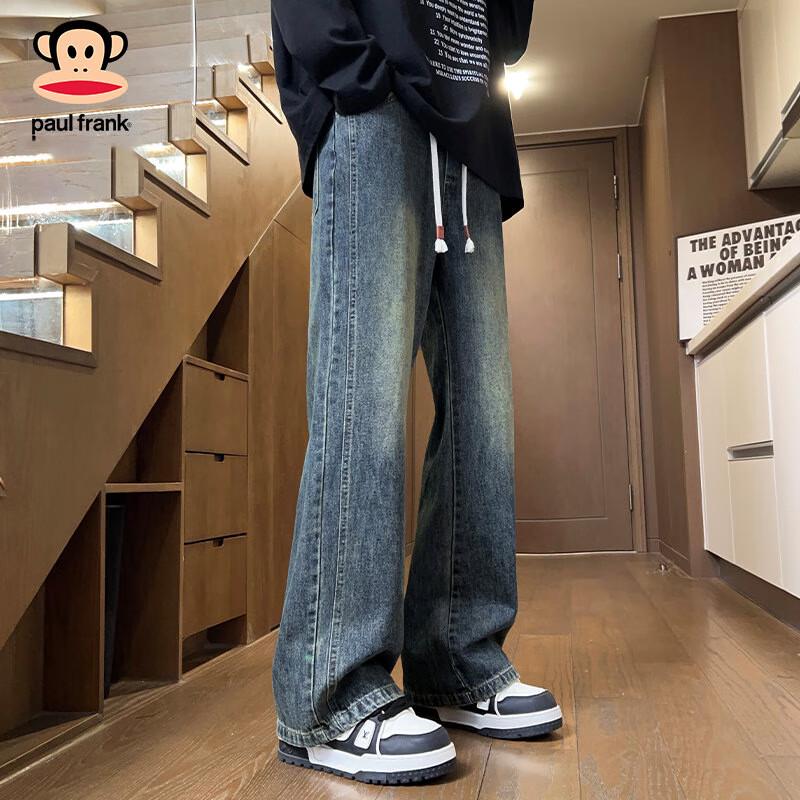 Paul Frank Men's Loose Fit Flared Jeans