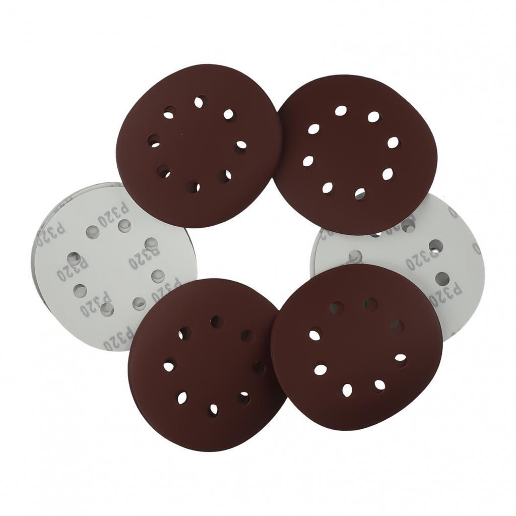 Versatile 125mm Sandpaper Discs 20pcs for Metal Wood and Jade Polishing