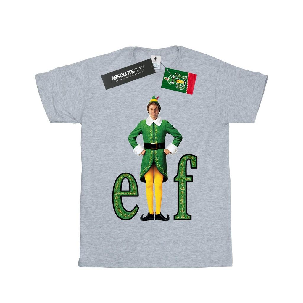 Elf Womens/Ladies Buddy Logo Cotton Boyfriend T-Shirt