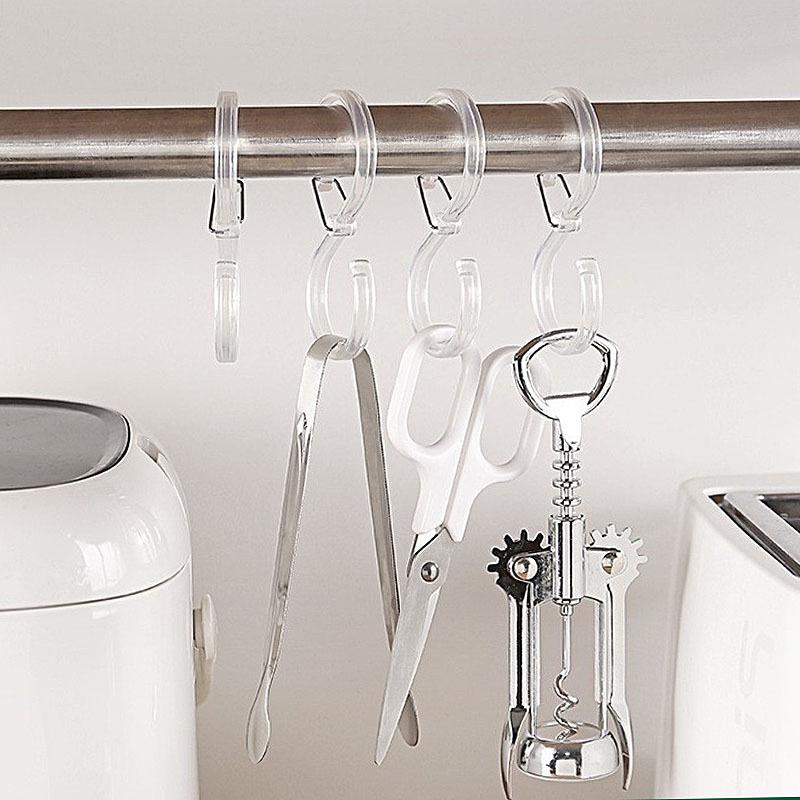 8 Stuks Stijlvolle & Duurzame S-Vorm Hangerhaken Multifunctionele Keuken Huis Duurzaam Organisatie S Winddichte Haken Lock Hangerhaken