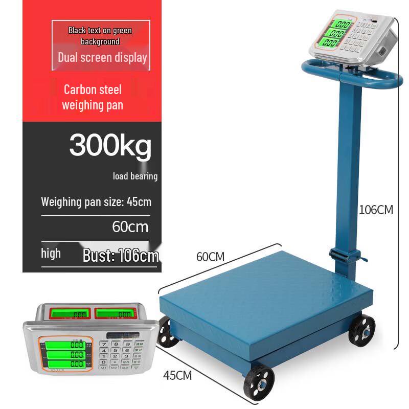 Commercial Electronic Weighing Scale with Wheels