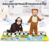 Keyboard Music Mat Playmat Educational Musical Carpet Multifunctional Children Piano Carpet Baby Crawling Mat for Kids Toddlers