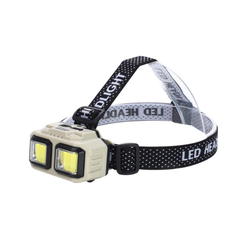Leistungsstarke wiederaufladbare Stirnlampe mit rotem Blinksignal für Outdoor-Nachtlauf, Radfahren, Wandern, Notfall-Campingausrüstung